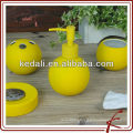 yellow ceramic kids bathroom set